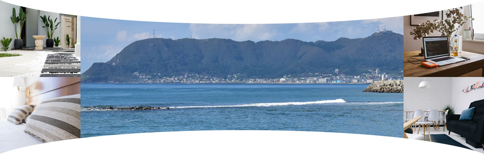 函館市大森浜の様子